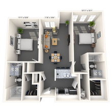 Traditional 2x2 1008-1142 SF 3336 floor plan